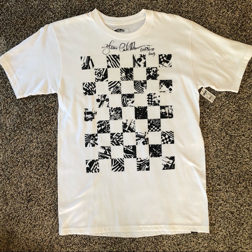 Autographed Steve Caballero Vans tee